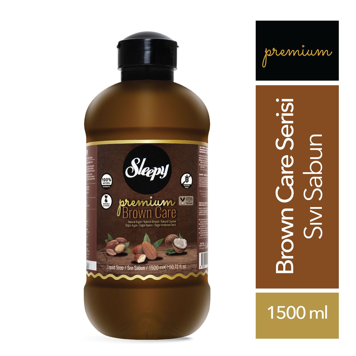 Sleepy Premium Brown Care Serisi Sıvı Sabun 1500 ml