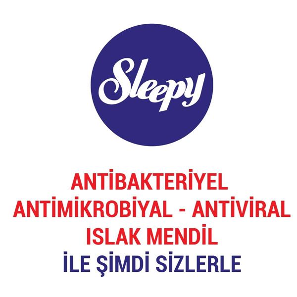 Sleepy Antibakteriyel Islak Havlu 2X50 Gri Paket