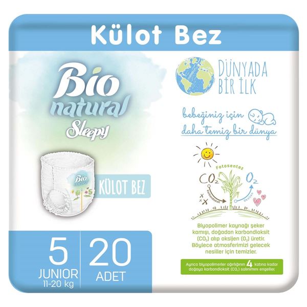 Sleepy Bio Natural Külot Bez 5 Numara Junior 20 Adet