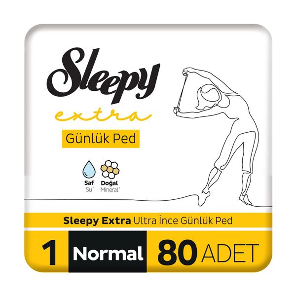 Sleepy Extra Ultra İnce Günlük Ped Normal 80 Adet Ped