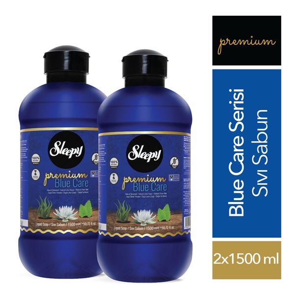 Sleepy Premium Blue Care Serisi Sıvı Sabun 2x1500 ml